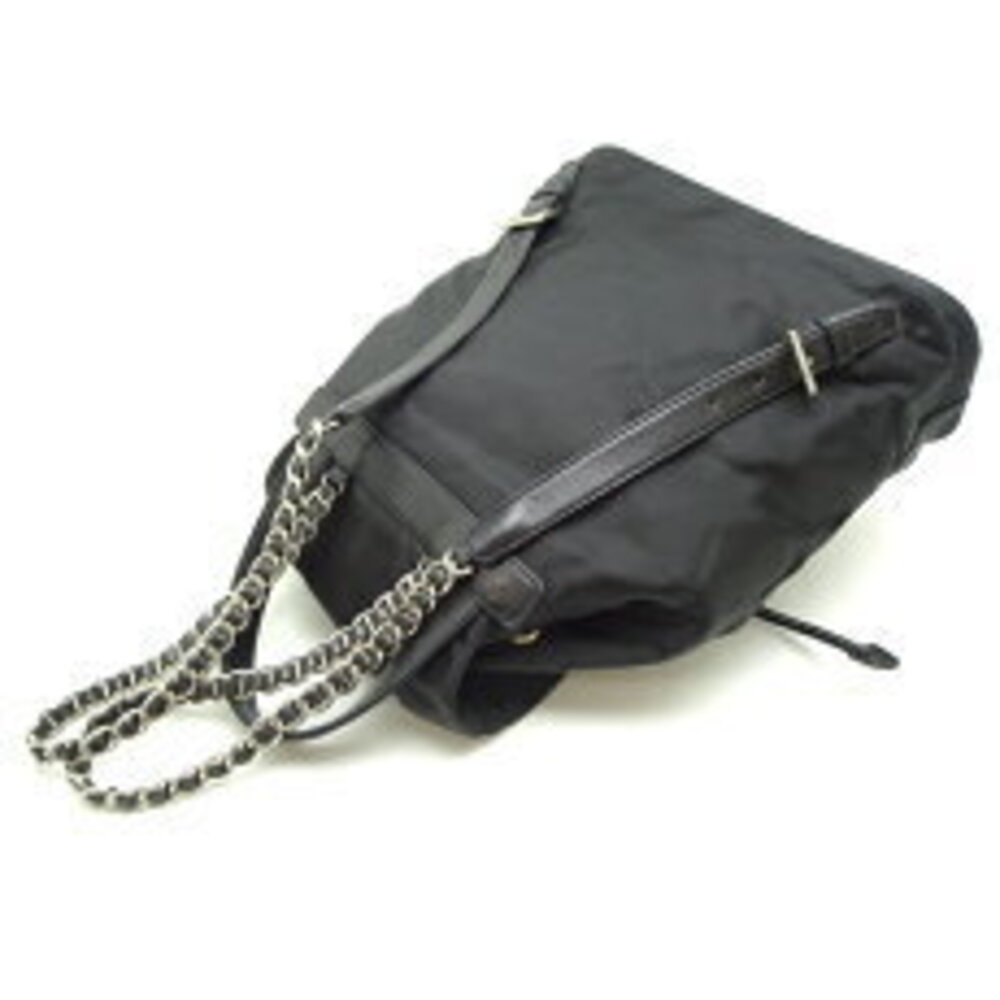 Prada Chain Backpack Daypack Nero Black - Picture 4 of 9